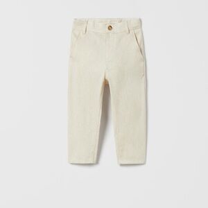 Zara textured suit pants size 2-3 years in sand